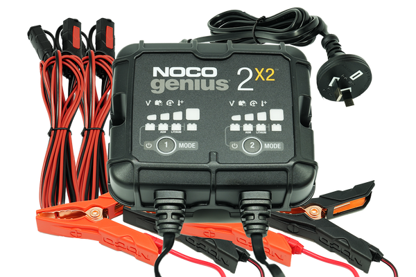 Noco GENIUS2X2 6V 12V 4A (2 x 2A Bank) Battery Charger