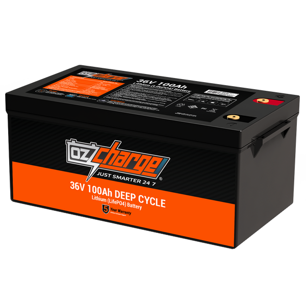 OzCharge 36V 100Ah Lithium LifePO4 Deep Cycle Battery