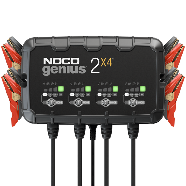 Noco GENIUS2X4 6V 12V 8A (4 x 2A Bank) Battery Charger